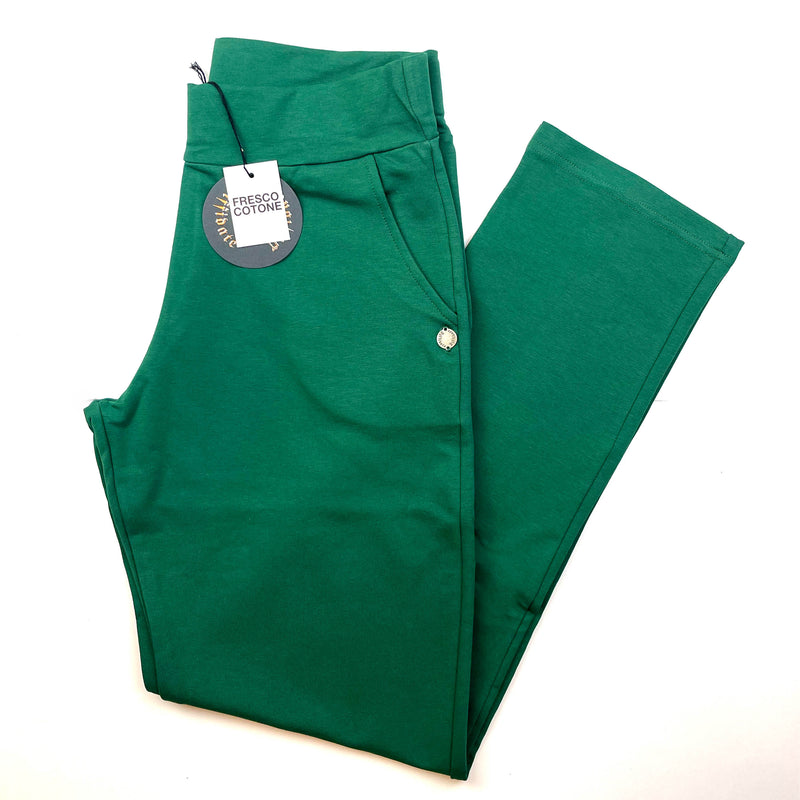 PANTALONE DRITTO CON ELASTICO IN VITA art. 062